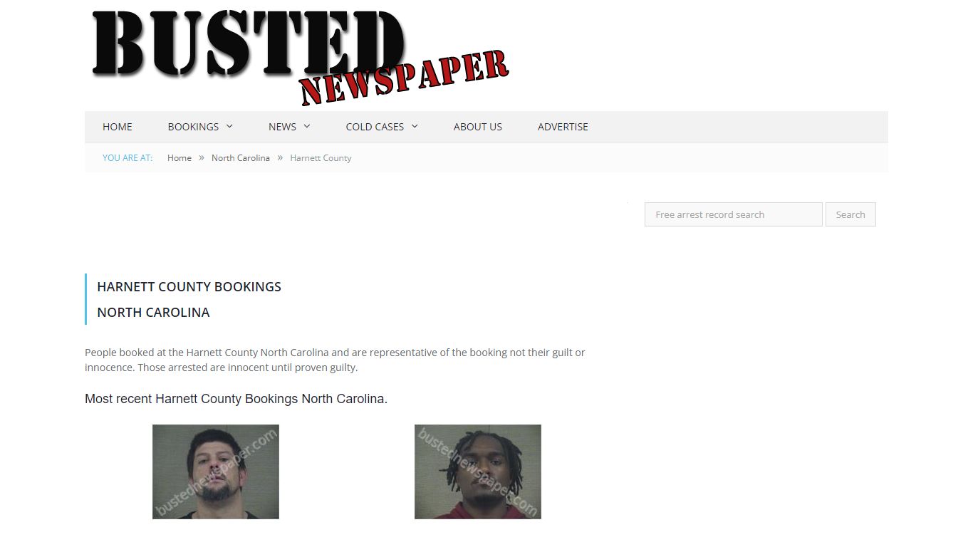 Harnett County, NC Mugshots - BUSTEDNEWSPAPER.COM